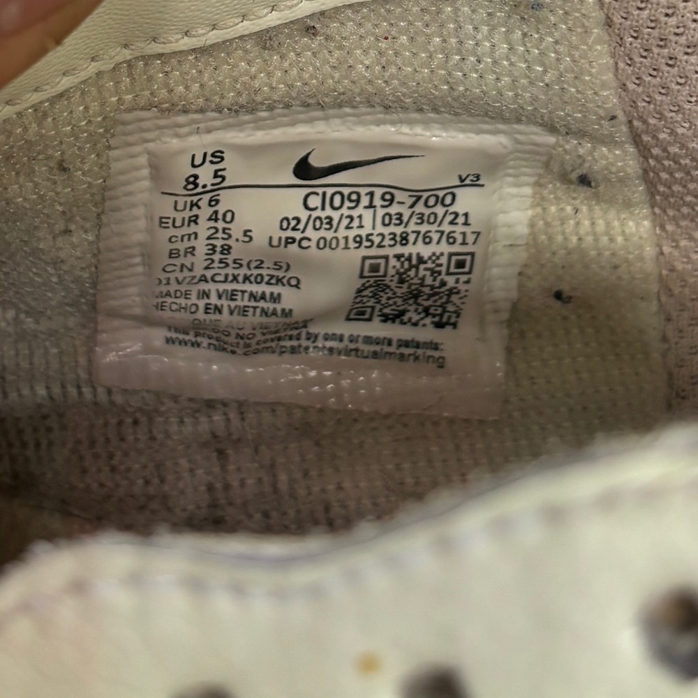 Nike Air Force 1 Shadow Pale Ivory Multi Women’s 8.5 Pastel AF1 Sneakers - Picture 4 of 14